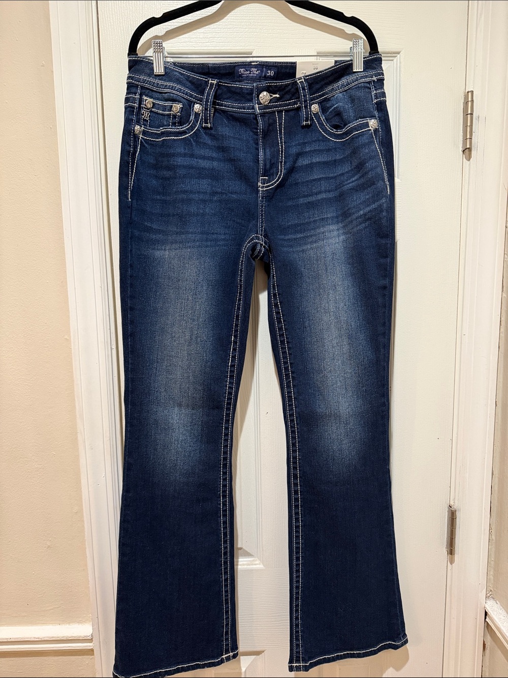 Miss Me Dark Blue Flare Jeans
